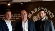 From left to right: Marston's' energy manager Chris White, head of group facilities Andy Kershaw and waste and recycling co-ordinator Jon Davies